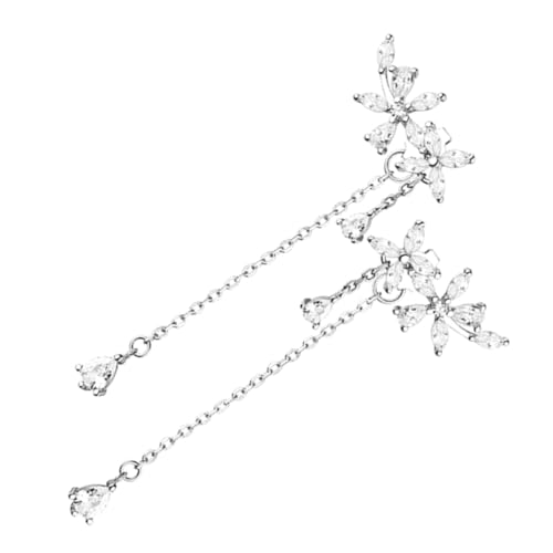 Beavorty Elegante Quasten Ohrringe Damen Silbernadeln Hypoallergen Vintage Strass Ohrstecker Leicht Hautverträglich Für Alltag Und Festliche Anlässe von Beavorty