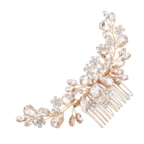 Beavorty Eleganter Braut-haarkamm Funkelnden Strasssteinen Leichter Hochzeitsschmuck für Damen Vielseitiges Haarschmuck-accessoire für Hochzeit und Party Beavorty Eleganter Braut-haarkamm Funkelnden Strasssteinen Leichter Hochzeitsschmuck für Damen Vielseitiges Haarschmuck-accessoire für Hochzeit und Party von Beavorty