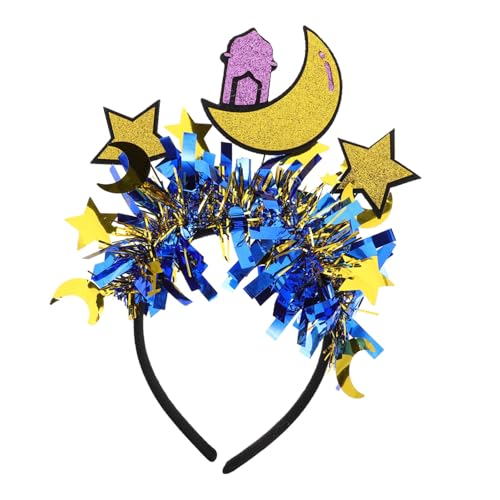 Beavorty Elegantes Ramadan-stirnband Mit Stern- Und Mond-design Für Die Eid-party Festliche Kopfbedeckung Für Frauen von Beavorty
