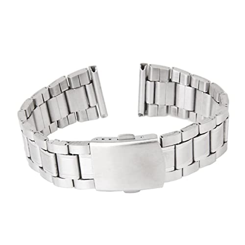Beavorty Edelstahl-uhrenarmband Mit Faltschließe Geraden Enden Silberfarben Ersatz Für Beschädigte Armbänder von Beavorty