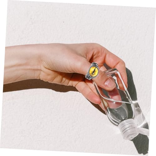 Beavorty Evil Eye Ring Herren Titanstahl Retro Daumenring Knöchelring Vintage Unisex Schmuck Modisch Langlebig Angenehm zu Tragen von Beavorty