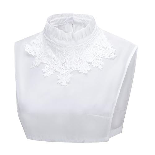 Beavorty Falscher für Damen Abnehmbarer Blusenkragen Hochwertigem Material Vielseitig Kombinierbar mit Shirts Pullovern Jacken Elegant Atmungsaktiv von Beavorty