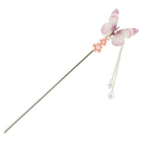 Beavorty Farbige Schmetterlings Haarstäbe mit Quaste für Damen Hochzeits Haaraccessoires im Chinesischen Stil für Festliche Anlässe und Brautfrisuren von Beavorty
