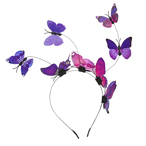 Beavorty Schmetterling Stirnband Haar Party Tanzparty Kopfbedeckung Für Damen Filigranes Design Für Teepartys Und Besondere Anlässe Leicht Tragbar Als Dekoratives Accessoire von Beavorty
