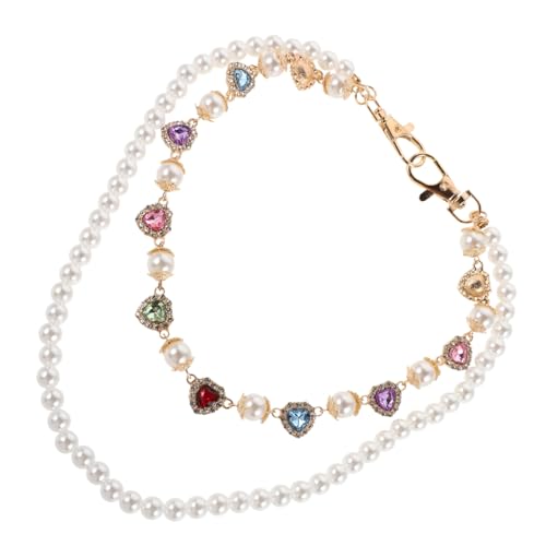 Beavorty Faux Pearl Hüftkette mit Bunten Strasssteinen Hüftkette für Frauen Hip Hop Gürtel Schmuck für Party Bühne von Beavorty