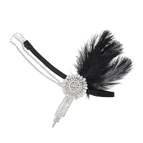 Beavorty Feder Stirnband 1920er Stirnband Brüllendes 20er-stirnband Stirnbänder Für Damen-make-up Haar Kopfschmuck Der Amerikanischen Ureinwohner Damen Hüte Braut Partybedarf Volksbrauch von Beavorty