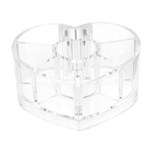 Beavorty Fein Gearbeiteter Make-up-organizer Aus Acryl in Herzform Aufbewahrungskoffer Für Badezimmer Und Schlafzimmer von Beavorty