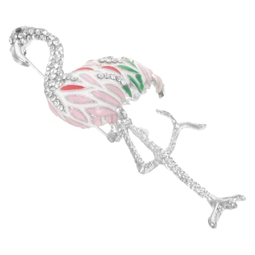 Beavorty Flamingo Brosche Für Damen Süße Elegante Brosche Anstecknadel Tierbroschen Brosche Für Abendkleid Dekorative Anstecknadel Anstecknadel Dekorative Brosche Kragennadel von Beavorty