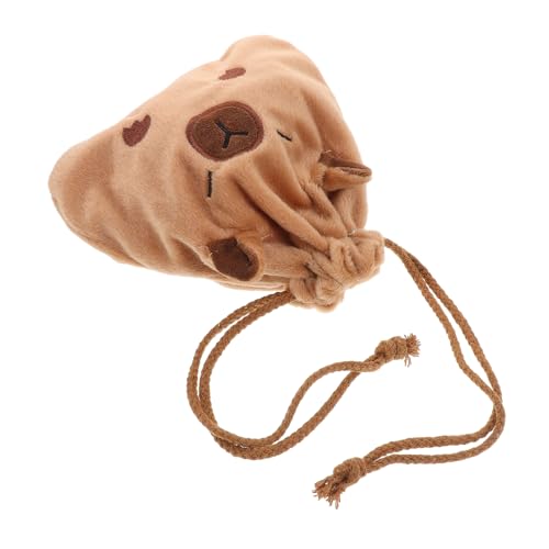 Beavorty Flauschige Tier-Kosmetiktasche Mit Kordelzug Tragbarer Reise-Organizer-Beutel Süße Aufbewahrungstasche Für Make-up von Beavorty