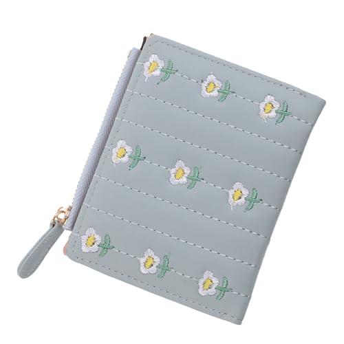 Beavorty Miniatür Portemonnaie Für Damen Weiches Pu-Material Mit Stickerei Kartenhalter Und Münzfach Kompakt Und Leicht Für Täglichen Gebrauch Und Reisen von Beavorty