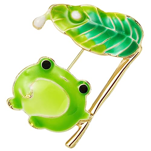 Beavorty Frosch Brosche Metall Anstecknadel für Frauen Dekorative Hutbrosche im Kreativen Design für Jacken Schals Handtaschen Perfektes zu Besonderen Anlässen von Beavorty