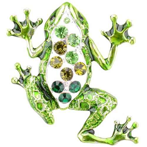 Beavorty Frosch Brosche Retro Dekorative Brosche für Frauen Leuchtende Tier Accessoire für Besondere Anlässe Wie Hochzeiten Weihnachten Partys Leicht Tragbar von Beavorty