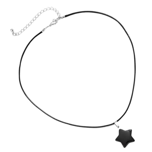 Beavorty Fünfzackstern Halskette mit Natürlichem Verstellbare Kette für Damen Modischer Anhänger für Besondere Anlässe Wie Hochzeiten Partys Geburtstage Einzigartiges für Feiertage von Beavorty