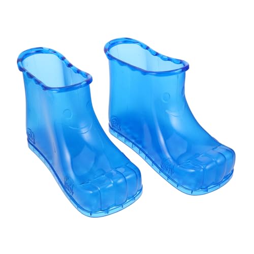 Beavorty Fußeinweichschuhe Damen PVC Hochschaft Massage fußbad Schuhe Tragbar Fußwaschbecken Komfortabel Für Zuhause Und Reisen Blau von Beavorty