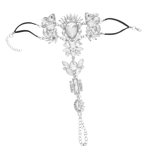 Beavorty Fußkettchen Strand Fußkettchen Für Frauen Ketten Funkelndes Strass Strass Fußkette Schmuck Für Frauen von Beavorty