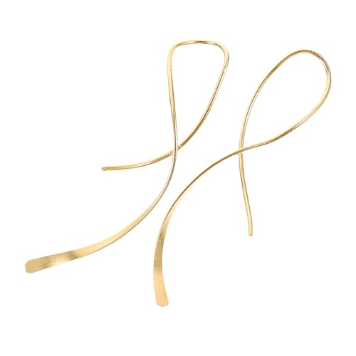 Beavorty Geometrische Line Ohrhänger Damen Sterlingsilber Unregelmäßige Wellenförmige Ohrstecker Leicht Elegant Für Party Alltag Geburtstag von Beavorty
