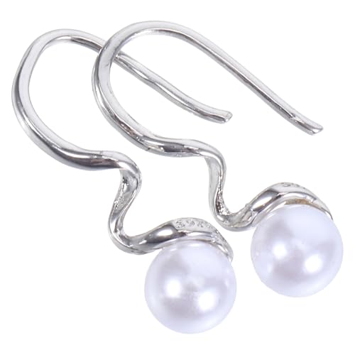 Beavorty Geometrische Perlenohrringe Damen Minimalistische Ohrstecker mit Einzigartigem Design Ohrhänger für Alltag Hochzeit von Beavorty