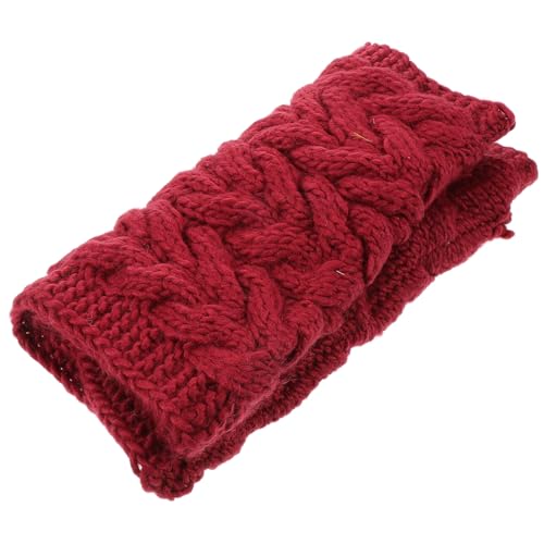Beavorty Gestrickter Schal Ski-stirnbänder Für Damen Winterhalswärmer Thermisches Stirnband Winterliche Gesichtsmaske Wintergesichtsabdeckung Gamasche Warmer Hals Winter-halsmanschette Garn von Beavorty