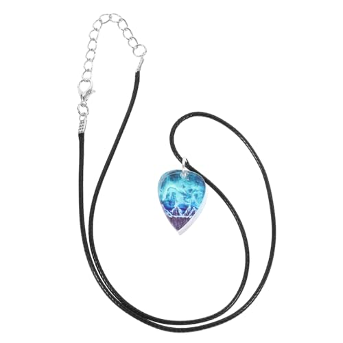 Beavorty Gitarre Plektrum Anhänger Halskette Dekorativer Schmuck für Damen Herren Modisch Langlebig Vielseitig für Alltag Festival Cosplay von Beavorty