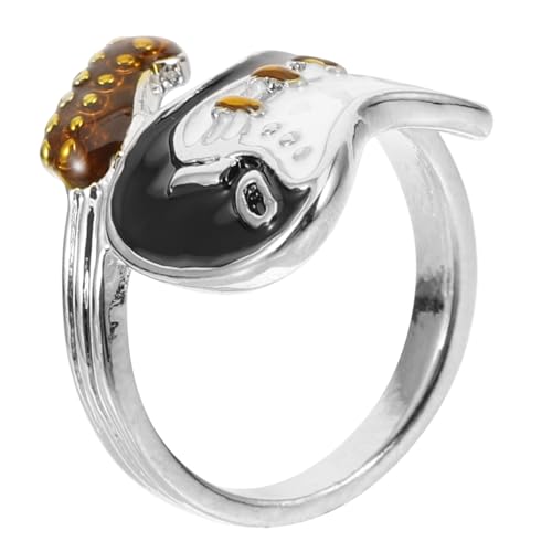 Beavorty Gitarrenring für Herren Verstellbarer Offener Punk Schmuck für Musikfestivals und Partys Langlebiges Material Ringe von Beavorty