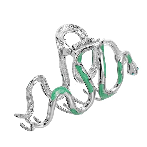 Beavorty Schlangen-haarspange Mit Schmuckdetails Kreativer Haarklammer Für Damen Für Hochzeiten Partys Und Alltag Design Grün Langlebiges Metallmaterial von Beavorty