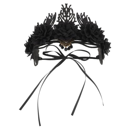 Beavorty Gothic-kopfschmuck Vintage-krone Für Damen Blumenkranz-stirnband Halloween-partykostüm Cosplay-accessoire Handgefertigt von Beavorty