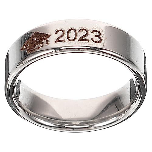 Beavorty Graduierungsring Unisex Fingerring Doktorhut Modischer Abschluss Schmuck für Freunde Familie Abschlussfeier von Beavorty