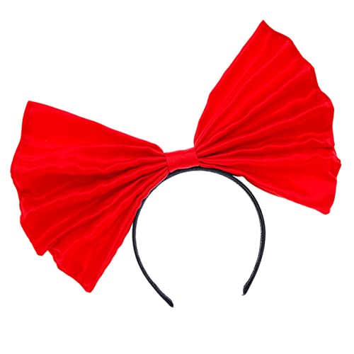 Beavorty Großes Stirnband Übergroßer Scrunchie-Kranz Dekor Mädchen Haarschleifen Party Haarschmuck Farbe Haarschleifen Valentinstag Haarband Haarschmuck Dekoratives Stirnband von Beavorty