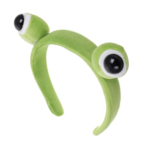 Beavorty Frosch-stirnband Aus Plüsch Tier-haarband Mit Großem Auge Für Erwachsene Waschen Und Schminken Cartoon-design Bequeme Kopfbedeckung von Beavorty