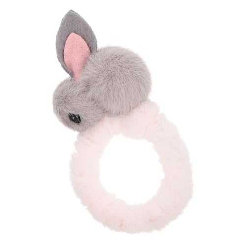 Beavorty Haarband Mit Hasenform Aus Weichem Plüschmaterial Elastisches Haargummi Für Frauen Und Mädchen Niedlicher Osterhasen-haarschmuck Für Ostern Und Karneval von Beavorty