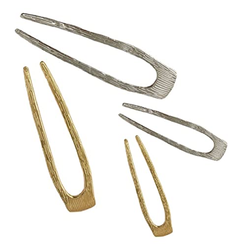 Beavorty 4stücke Französische Haarnadeln Metall Haar Haarnadel Für Hochsteckfrisur Dutt Haar Zubehör Für Damen von Beavorty