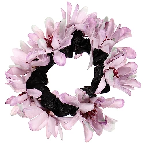 Beavorty Elastisches Haargummi Mit Blumendekor Haarseil Für Damen Modisches Haarband Haargummis Für Den Täglichen Gebrauch von Beavorty