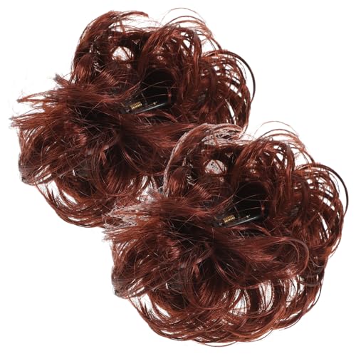 Beavorty Haarknoten Haarspange Damen Lockiger Dutt Haarteile Clip Kunsthaar Extensions Für Festivals von Beavorty