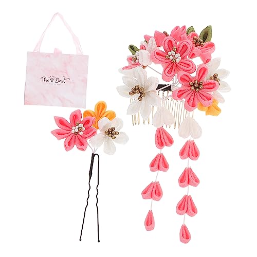 Beavorty Haarnadel Im Japanischen Stil Haarschmuck Brautschmuck Haarkamm Für Damen Kimono-inspiriertes Haardekor von Beavorty