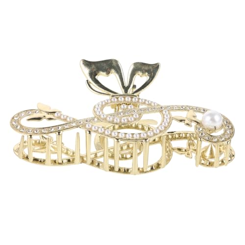 Beavorty Musiknote Haarklammer Mit Kunstperlen Elegante Haarspange Für Dünnes Haar Dekorative Haarzubehör Für Frauen Für Formelle Anlässe Und Alltagslook von Beavorty