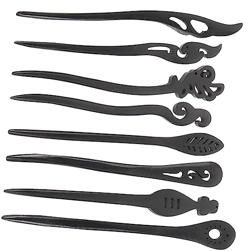 Beavorty 8stücke Holz Haarnadeln Vintage Haarstäbchen Lange Haarknoten Zubehör Für Damen Frauen von Beavorty