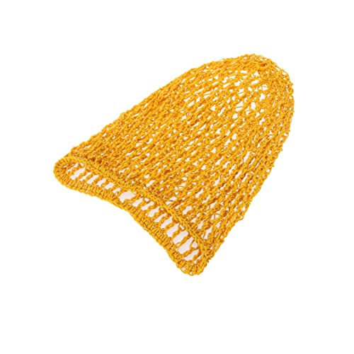 Beavorty Haarnetzbänder Aus Viskose Atmungsaktiv Und Dehnbar Zum Schlafen Für Damen Gelber Snood-haarschutz Einfach Anzuziehendes Haarnetzbezug von Beavorty
