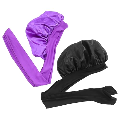 Beavorty 2stücke Schlafmütze Für Damen Aus Polyester Bequeme Schlafkappe Wiederverwendbar Zum Duschen Und Schlafen Leicht Und Tragbar von Beavorty