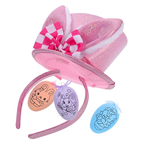 Beavorty Haarreif Mit Hasenohren Für Ostern Kostümzubehör Für Junge Mädchen Häschenstirnbänder Für Mädchen Osteraccessoires Filigranes Design Bezaubernde Form Hochwertige Materialien von Beavorty