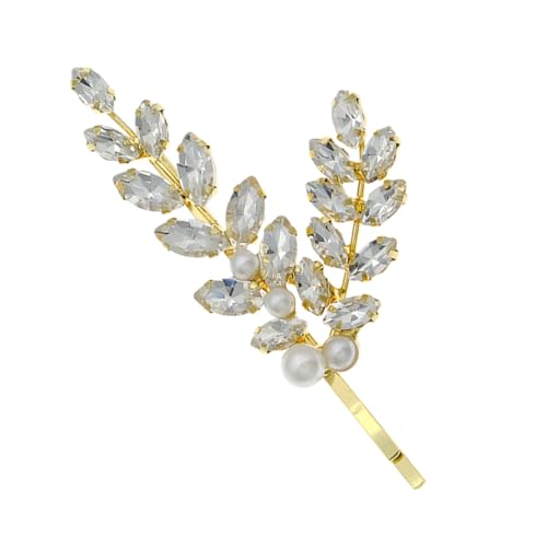 Beavorty Strass-haarspangen Für Damen Metallhut-accessoires Haarnadel Weizenspitze Französische Seitliche Haarspange Stilvolle Haarnadel Für Den Täglichen Gebrauch von Beavorty