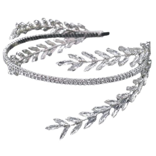 Beavorty Haarschmuck Haarschmuck für Frauen Elegantes Stirnband mit Funkelnden Strasssteinen Komfortabler Sitz für Hochzeiten Besondere Anlässe Vielseitig Kombinierbar mit Jedem von Beavorty