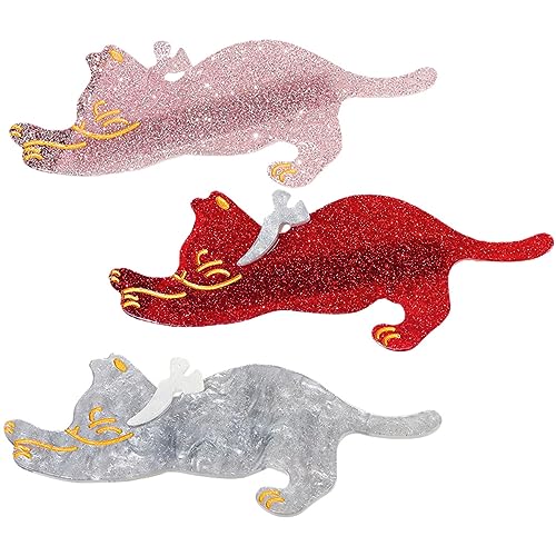 Beavorty 3stücke Katzen Haar Clips Tier Haarspange Haarschmuck Für Frauen Mädchen Junge Mädchen Haar Zubehör Styling Tool von Beavorty