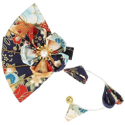 Beavorty Haarspange Mit Blumenquaste Florale Haarspange Fan-haarspangen Kimono-haarspange Haarnadel Im Japanischen Stil Fächerförmige Stoffspange Kimono-haarschmuck Jahrgang Bilden Frau von Beavorty