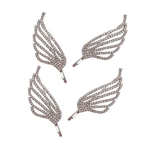 Beavorty Haarspangen Strass Haarnadel Damen Strass Haarspange Hochzeit Haarnadel Silber Set von Beavorty