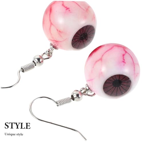 Beavorty Halloween Augenball Ohrringe Kreatives Party Schmuck für Frauen und Mädchen Gruselige Drop Dangle Accessoires für Halloween Kostüm Cosplay von Beavorty