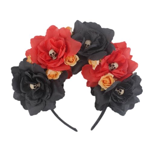 Beavorty Halloween Haarband Mit Rosenblüten Elegantes Haaraccessoire Für Damen Blumenschmuck Für Halloween Partys Ideal Für Kostümierte Anlässe Beavorty Halloween Haarband Mit Rosenblüten Elegantes Haaraccessoire Für Damen Blumenschmuck Für Halloween Partys Ideal Für Kostümierte Anlässe von Beavorty