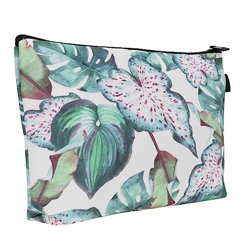 Beavorty Digitaldruck-Blumen-Pflanzen-kupplungs-aufbewahrungs-wasserdichte Tragbare Reise-Kosmetiktasche Kosmetikbeutel Bedrucken Kosmetiktaschen Polyester Schreibwaren Damen Bilden von Beavorty