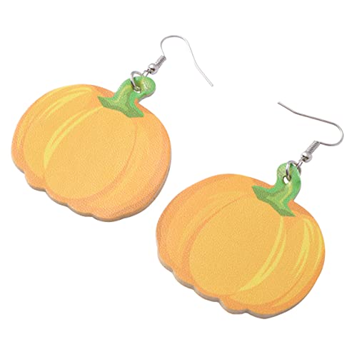 Beavorty Halloween Ohrhänger Hochwertigem PU Horror Schädel und Kürbis Design Langlebige Damen Ohrschmuck für Halloween Party und Festival Atmosphäre von Beavorty