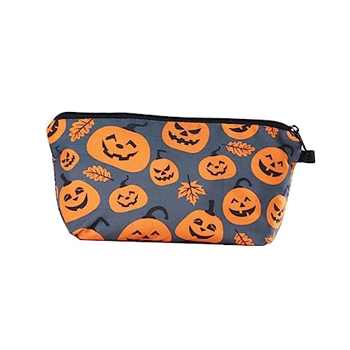 Beavorty Kürbis Reise-Kosmetiktasche Cartoon-geldbörse Reise Kulturtasche Halloween Geldb?RSE Reise-Make-up-Set Reise-kulturbeutel Aufbewahrungskiste Lagerung Mädchen von Beavorty