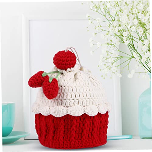 Beavorty Handgestrickte Geldbörse Damen Kleine Cake Pouch Crossbody Tasche Leicht Tragbar Stilvoll Für Alltag Freizeit von Beavorty